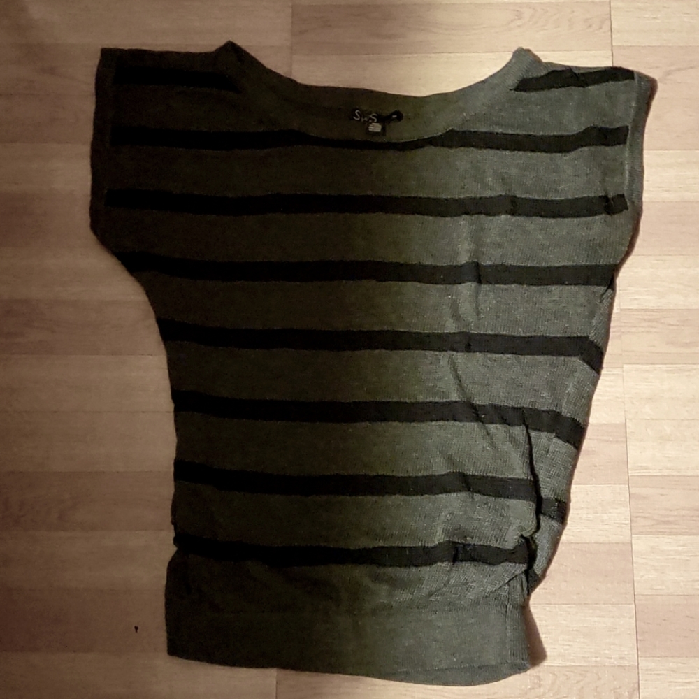 Striped Knit Vest Top